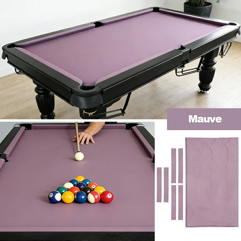ARIX 7/8/9FT Billiard Table Cloth - High-Density Wool Blend, Anti-Pilling Durable Fabric for Smooth & Accurate Play - Mauve