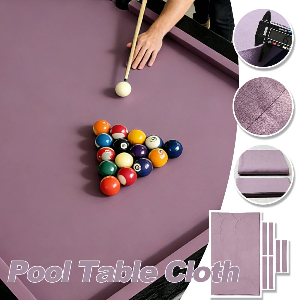 ARIX 7/8/9FT Billiard Table Cloth - High-Density Wool Blend, Anti-Pilling Durable Fabric for Smooth & Accurate Play - Mauve