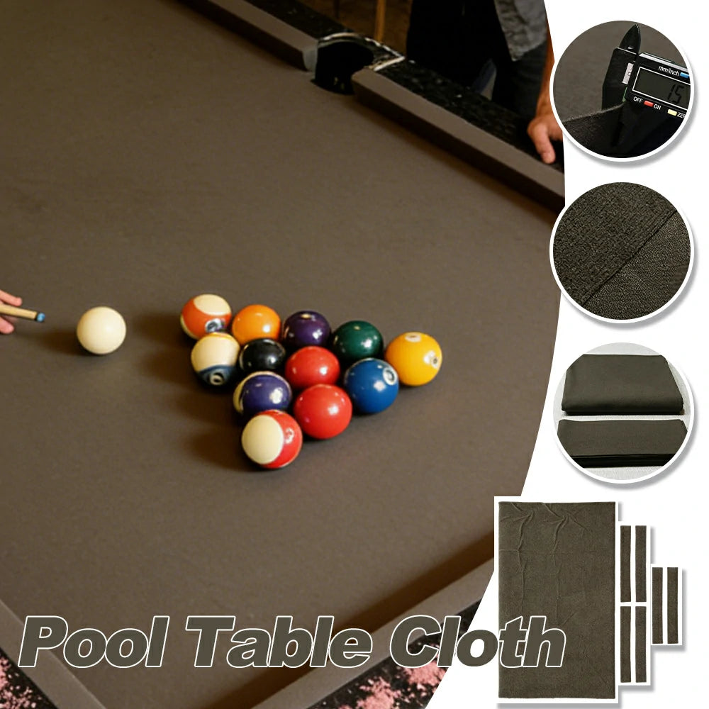 ARIX 7/8/9FT Billiard Table Cloth - High-Density Wool Blend, Anti-Pilling Durable Fabric for Smooth & Accurate Play - Mocha Brown