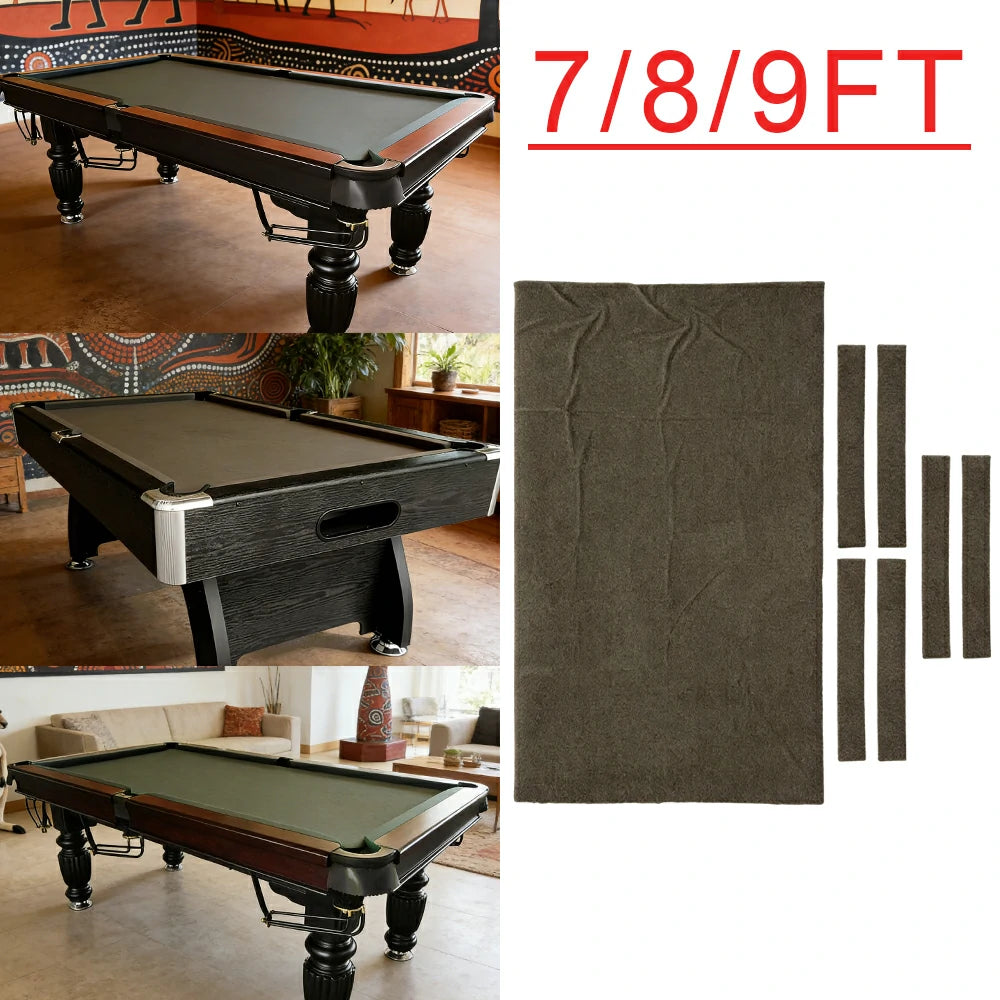 ARIX 7/8/9FT Billiard Table Cloth - High-Density Wool Blend, Anti-Pilling Durable Fabric for Smooth & Accurate Play - Mocha Brown