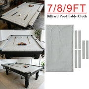 ARIX 7/8/9FT Billiard Table Cloth - High-Density Wool Blend, Anti-Pilling Durable Fabric for Smooth & Accurate Play - Medium Grey