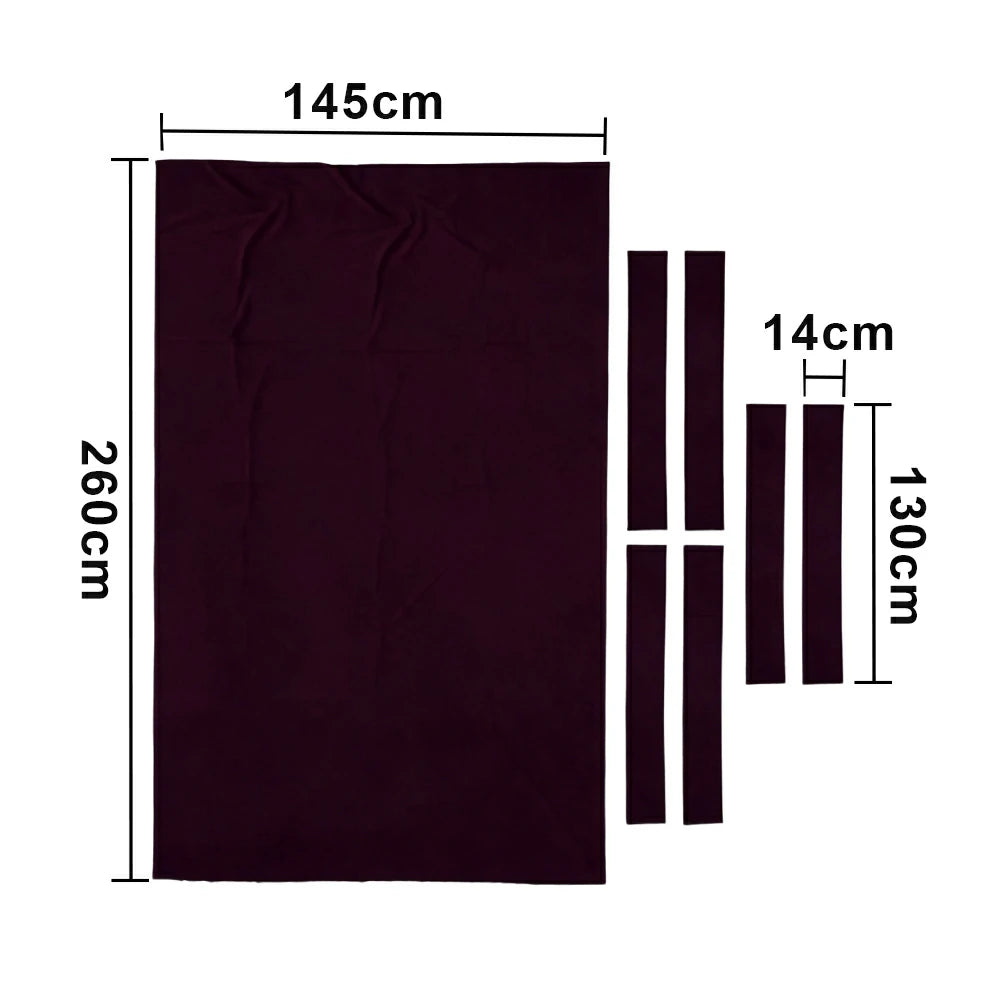 ARIX 7/8/9FT Billiard Table Cloth - High-Density Wool Blend, Anti-Pilling Durable Fabric for Smooth & Accurate Play - Midnight Plum