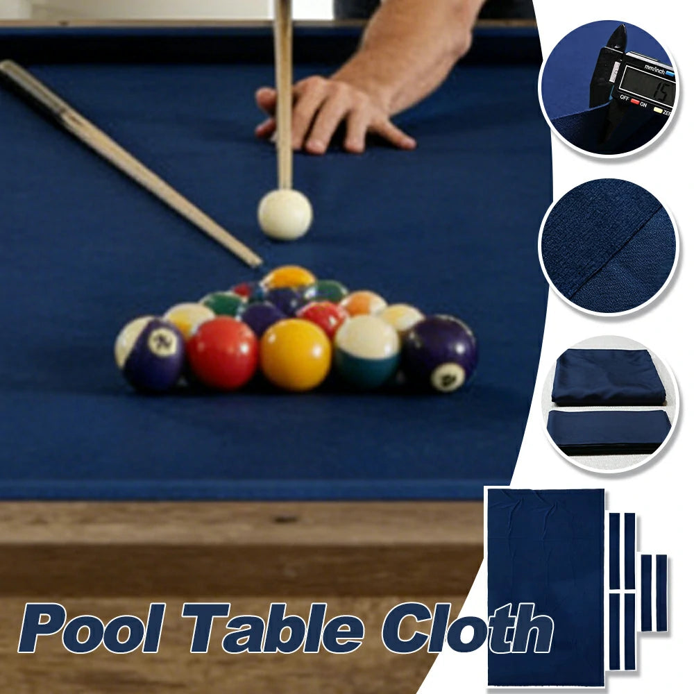 ARIX 7/8/9FT Billiard Table Cloth - High-Density Wool Blend, Anti-Pilling Durable Fabric for Smooth & Accurate Play - Midnight Blue