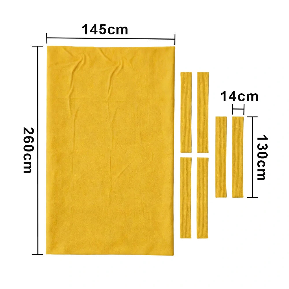 ARIX 7/8/9FT Billiard Table Cloth - High-Density Wool Blend, Anti-Pilling Durable Fabric for Smooth & Accurate Play - Mustard Gold