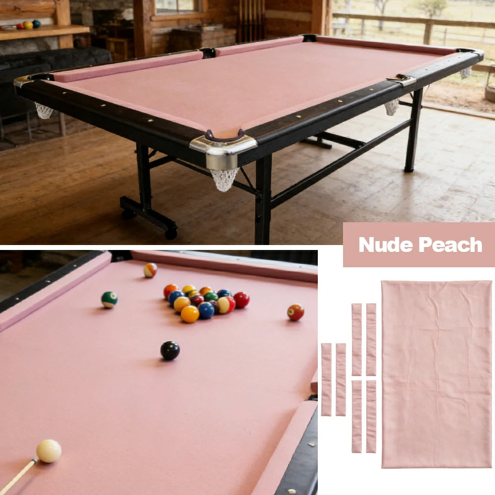 ARIX 7/8/9FT Billiard Table Cloth - High-Density Wool Blend, Anti-Pilling Durable Fabric for Smooth & Accurate Play - Nude Peach
