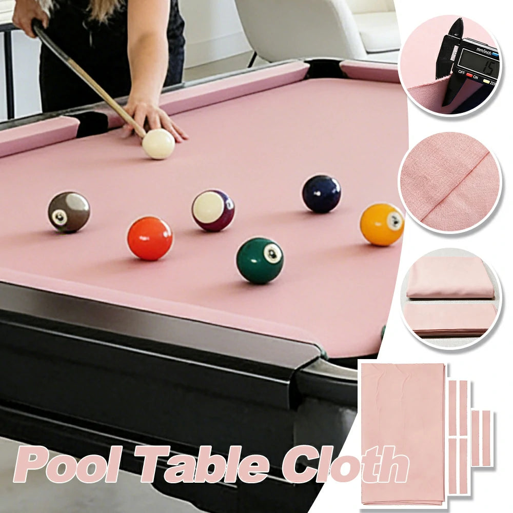 ARIX 7/8/9FT Billiard Table Cloth - High-Density Wool Blend, Anti-Pilling Durable Fabric for Smooth & Accurate Play - Nude Pink