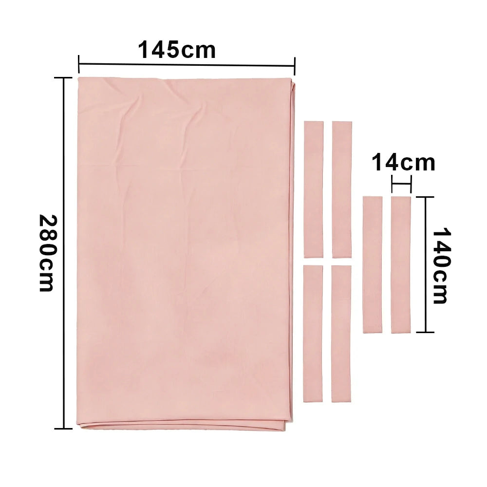 ARIX 7/8/9FT Billiard Table Cloth - High-Density Wool Blend, Anti-Pilling Durable Fabric for Smooth & Accurate Play - Nude Pink