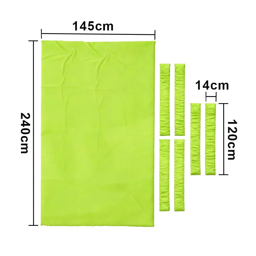 ARIX 7/8/9FT Billiard Table Cloth - High-Density Wool Blend, Anti-Pilling Durable Fabric for Smooth & Accurate Play - Neon Green