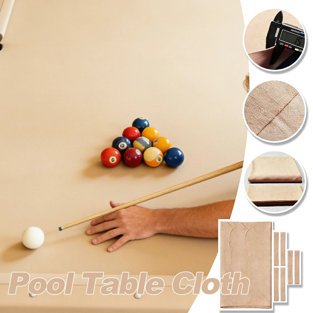 ARIX 7/8/9FT Billiard Table Cloth - High-Density Wool Blend, Anti-Pilling Durable Fabric for Smooth & Accurate Play - Soft Blush