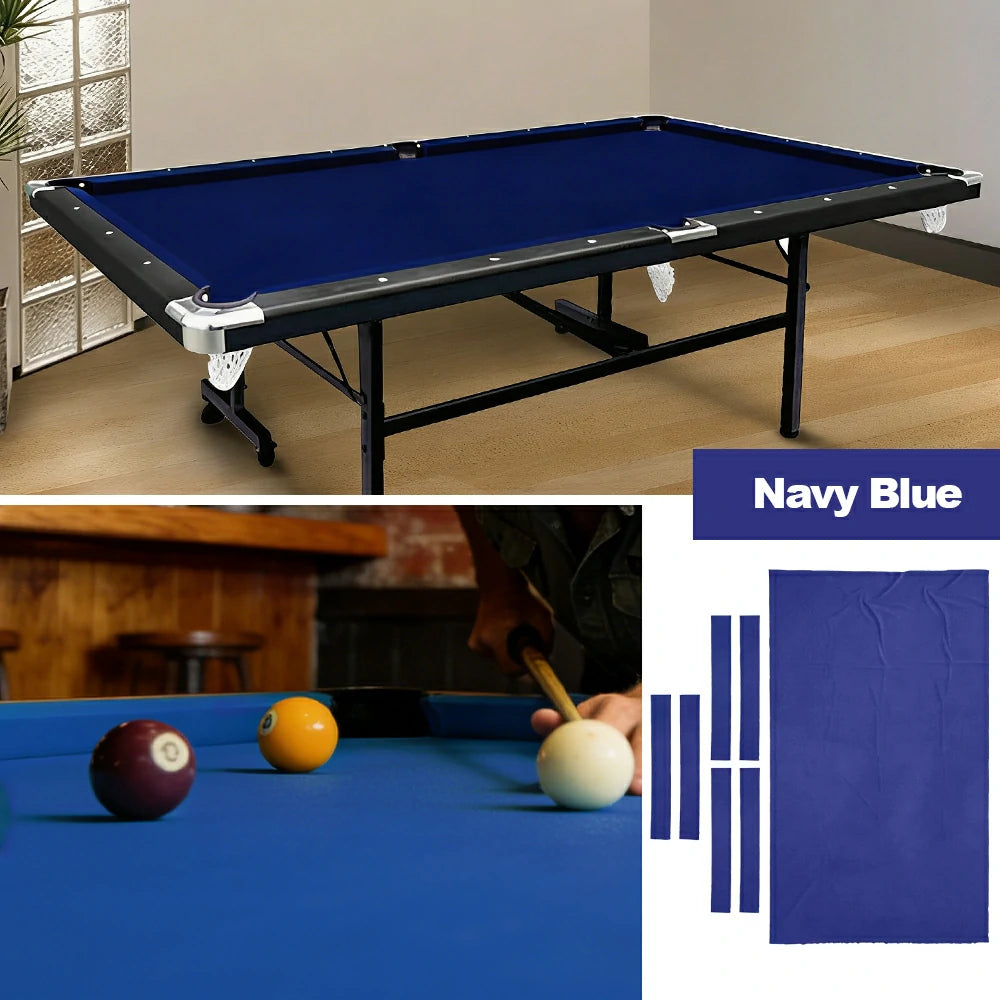 ARIX 7/8/9FT Billiard Table Cloth - High-Density Wool Blend, Anti-Pilling Durable Fabric for Smooth & Accurate Play - Navy Blue