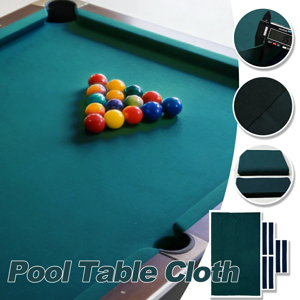 ARIX 7/8/9FT Billiard Table Cloth - High-Density Wool Blend, Anti-Pilling Durable Fabric for Smooth & Accurate Play - Navy Green