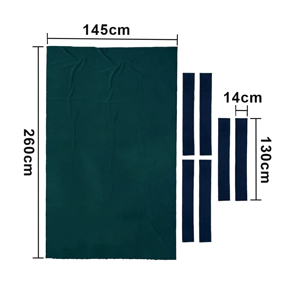 ARIX 7/8/9FT Billiard Table Cloth - High-Density Wool Blend, Anti-Pilling Durable Fabric for Smooth & Accurate Play - Navy Green