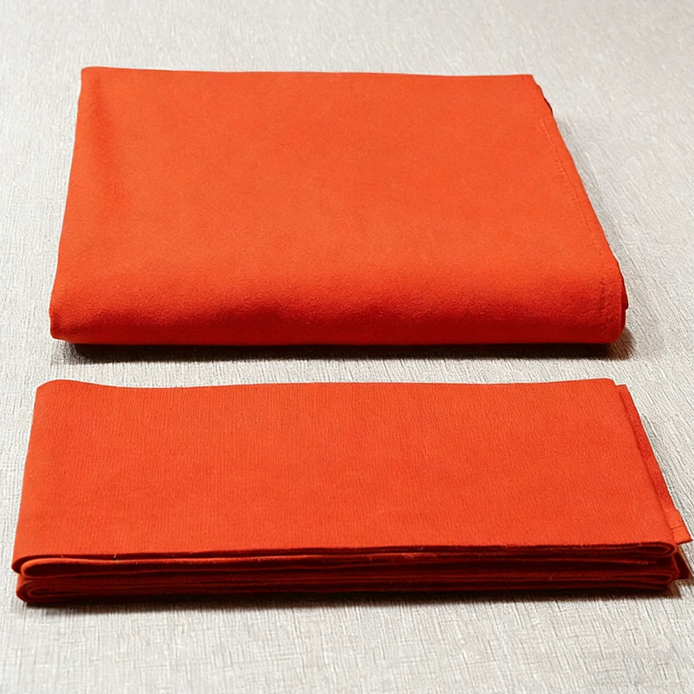 ARIX 7/8/9FT Billiard Table Cloth - High-Density Wool Blend, Anti-Pilling Durable Fabric for Smooth & Accurate Play - Orange Red