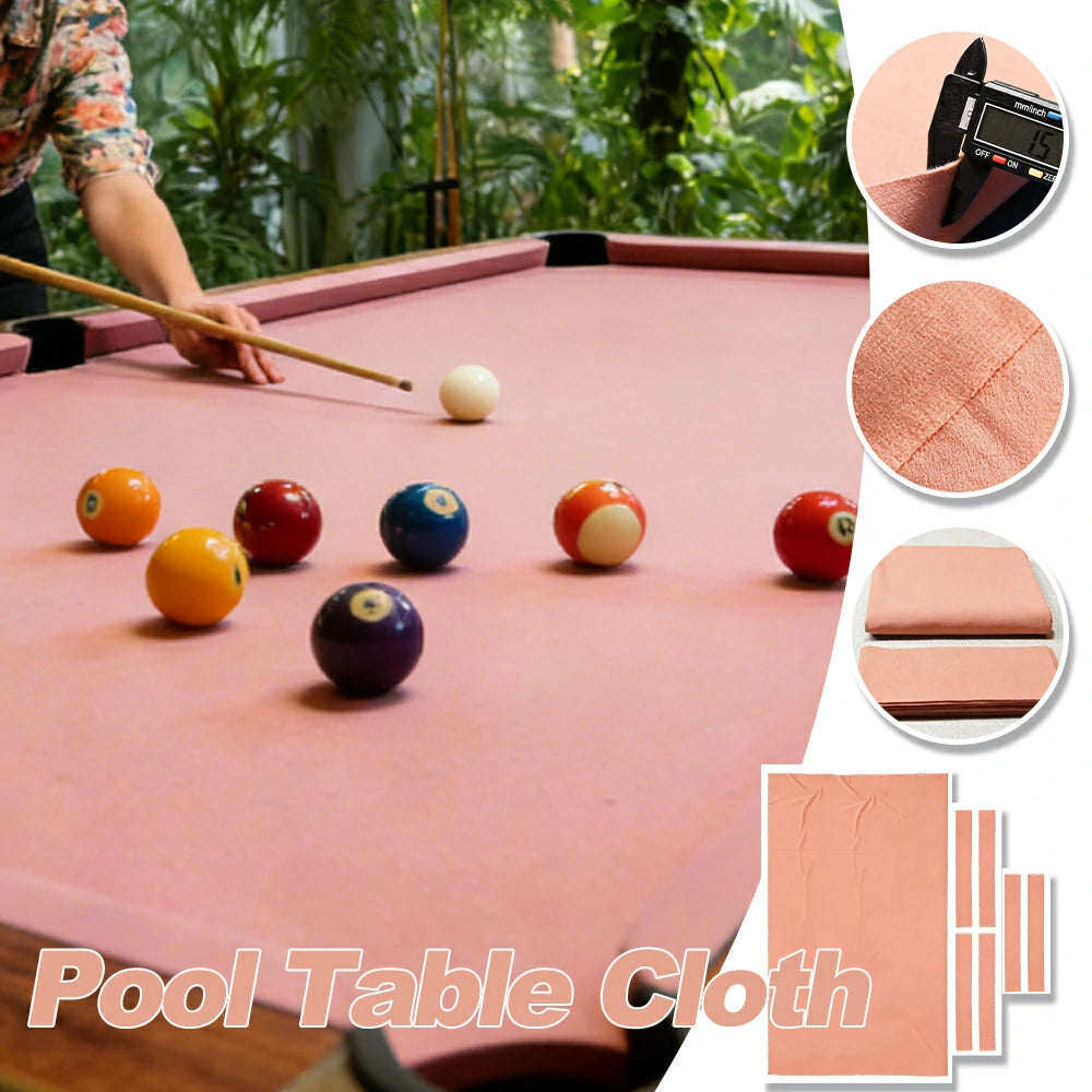 ARIX 7/8/9FT Billiard Table Cloth - High-Density Wool Blend, Anti-Pilling Durable Fabric for Smooth & Accurate Play - Peach