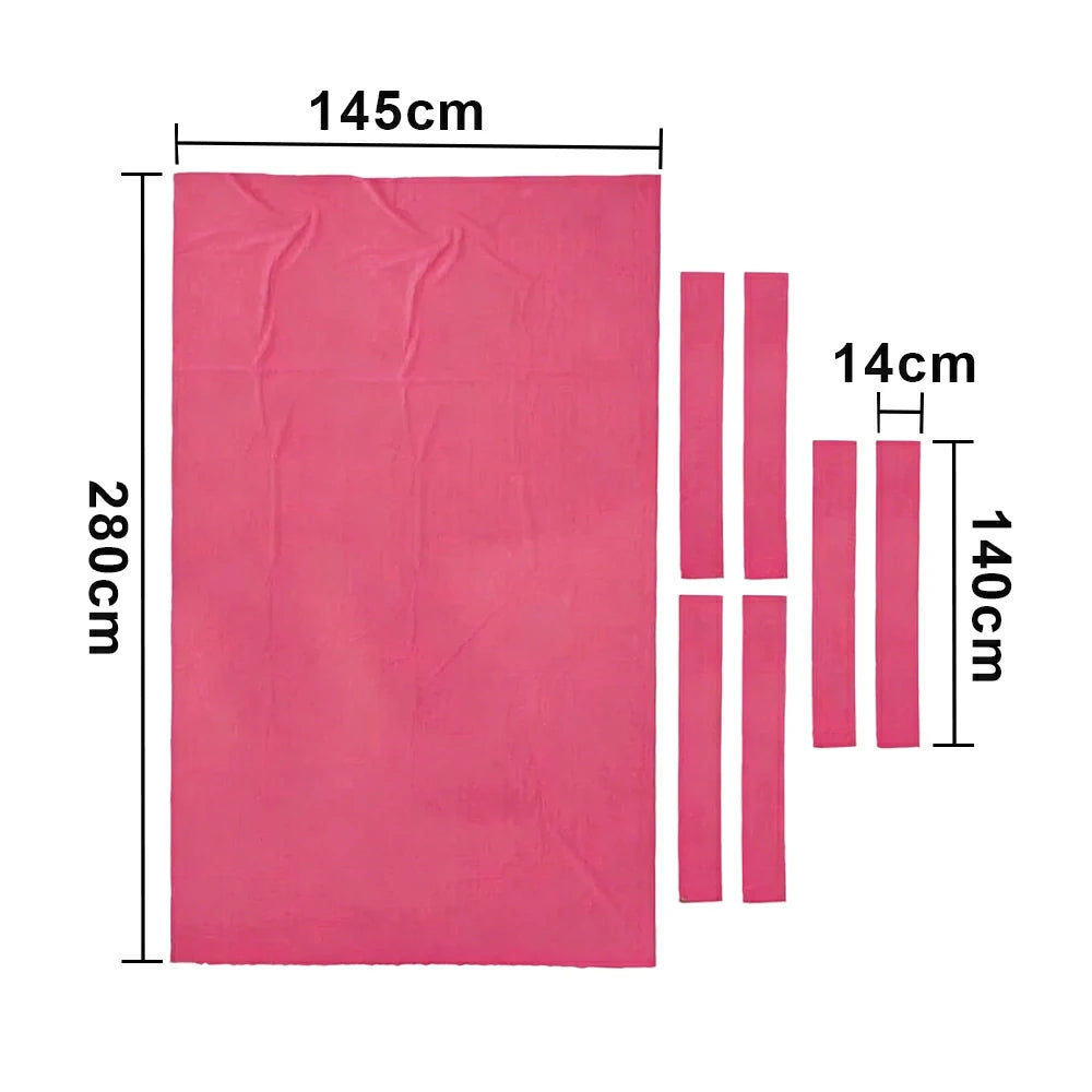 ARIX 7/8/9FT Billiard Table Cloth - High-Density Wool Blend, Anti-Pilling Durable Fabric for Smooth & Accurate Play - Pink