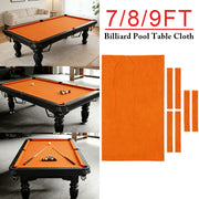 ARIX 7/8/9FT Billiard Table Cloth - High-Density Wool Blend, Anti-Pilling Durable Fabric for Smooth & Accurate Play - Pumpkin Orange