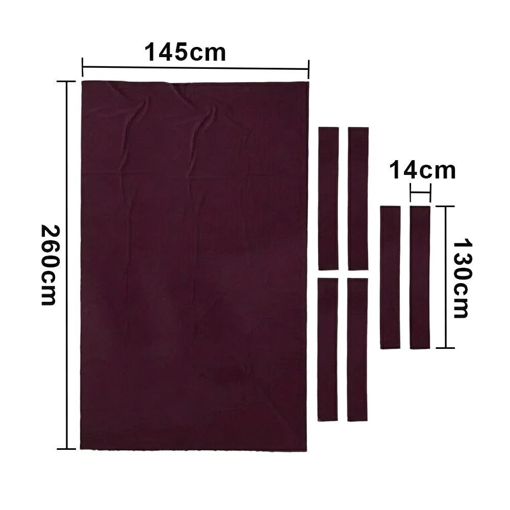 ARIX 7/8/9FT Billiard Table Cloth - High-Density Wool Blend, Anti-Pilling Durable Fabric for Smooth & Accurate Play - Velvet Plum