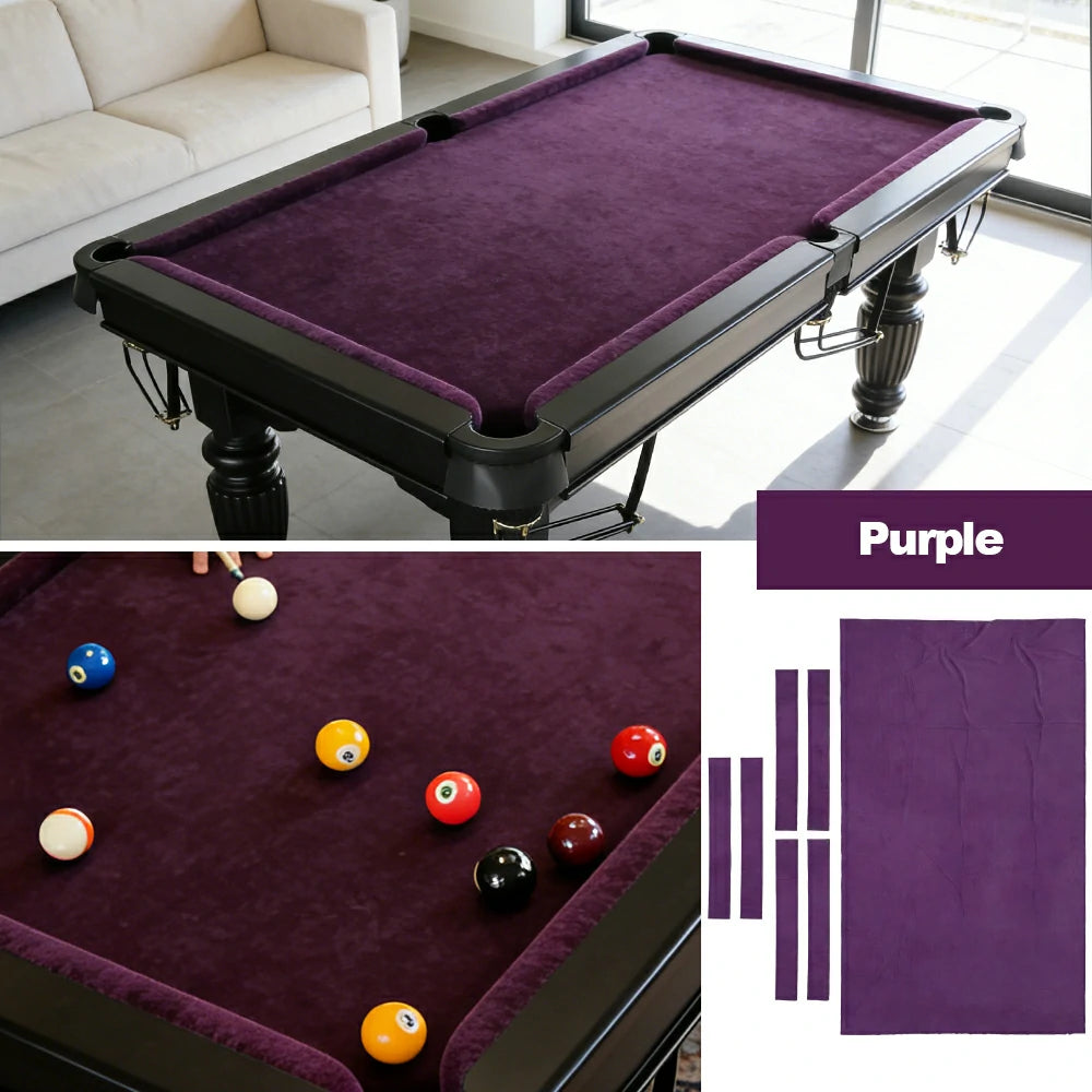 ARIX 7/8/9FT Billiard Table Cloth - High-Density Wool Blend, Anti-Pilling Durable Fabric for Smooth & Accurate Play - Purple