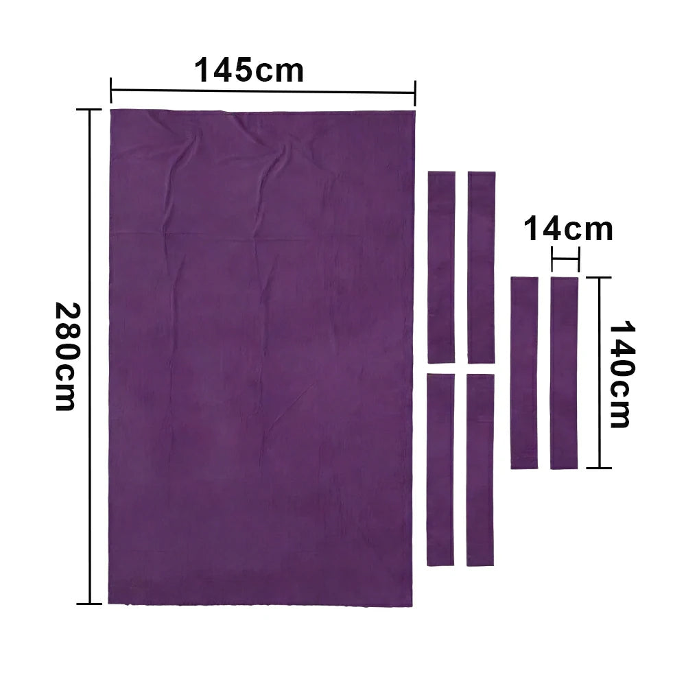 ARIX 7/8/9FT Billiard Table Cloth - High-Density Wool Blend, Anti-Pilling Durable Fabric for Smooth & Accurate Play - Purple