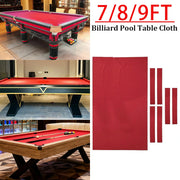 ARIX 7/8/9FT Billiard Table Cloth - High-Density Wool Blend, Anti-Pilling Durable Fabric for Smooth & Accurate Play - Red