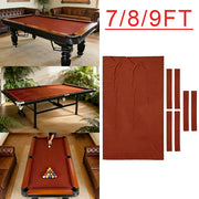 ARIX 7/8/9FT Billiard Table Cloth - High-Density Wool Blend, Anti-Pilling Durable Fabric for Smooth & Accurate Play - Rust Brown