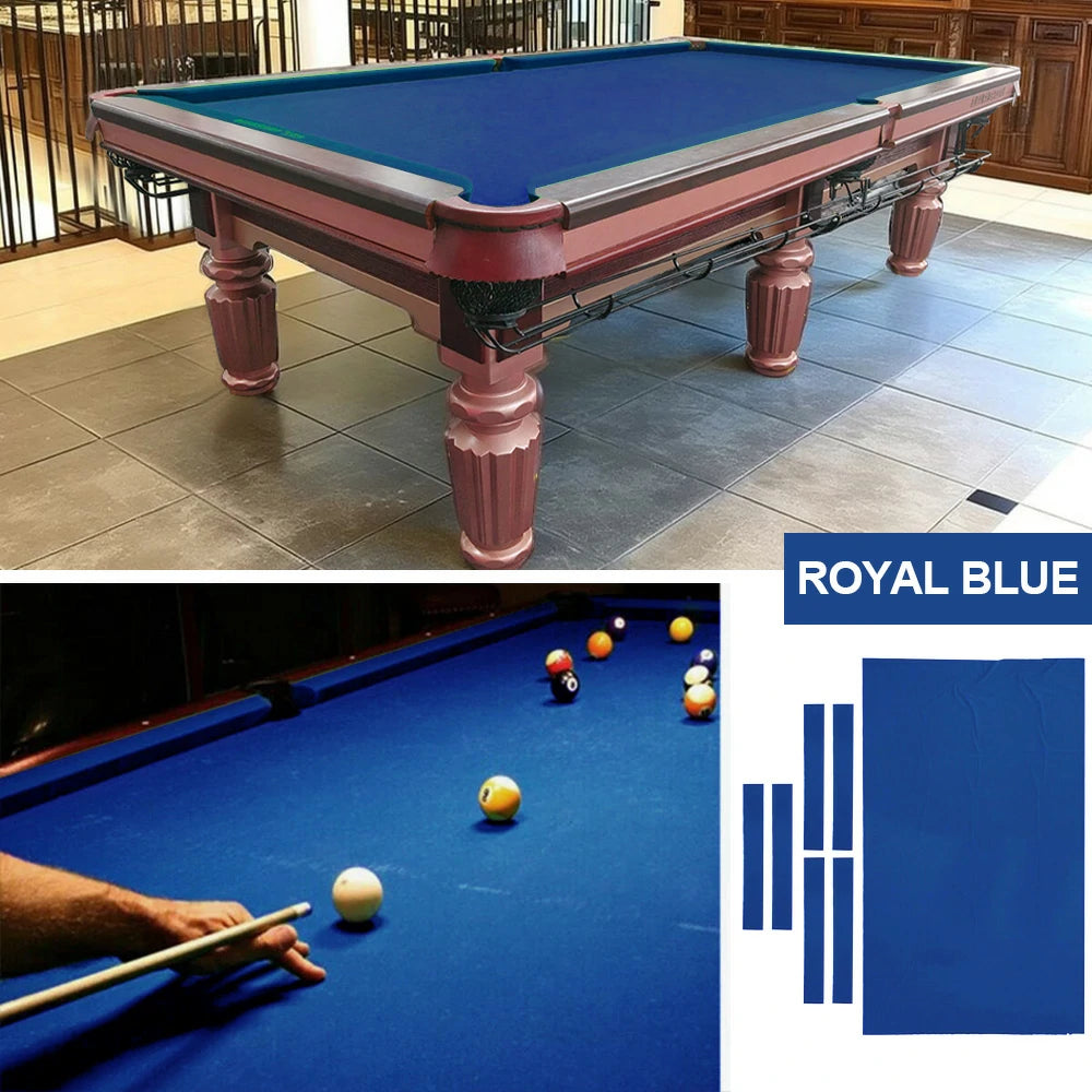 ARIX 7/8/9FT Billiard Table Cloth - High-Density Wool Blend, Anti-Pilling Durable Fabric for Smooth & Accurate Play - Royal Blue