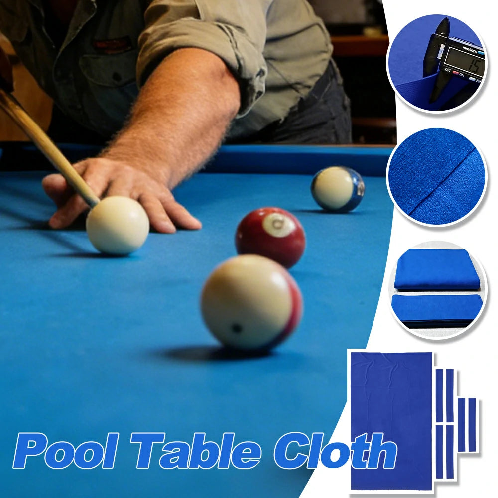 ARIX 7/8/9FT Billiard Table Cloth - High-Density Wool Blend, Anti-Pilling Durable Fabric for Smooth & Accurate Play - Deep Sapphire