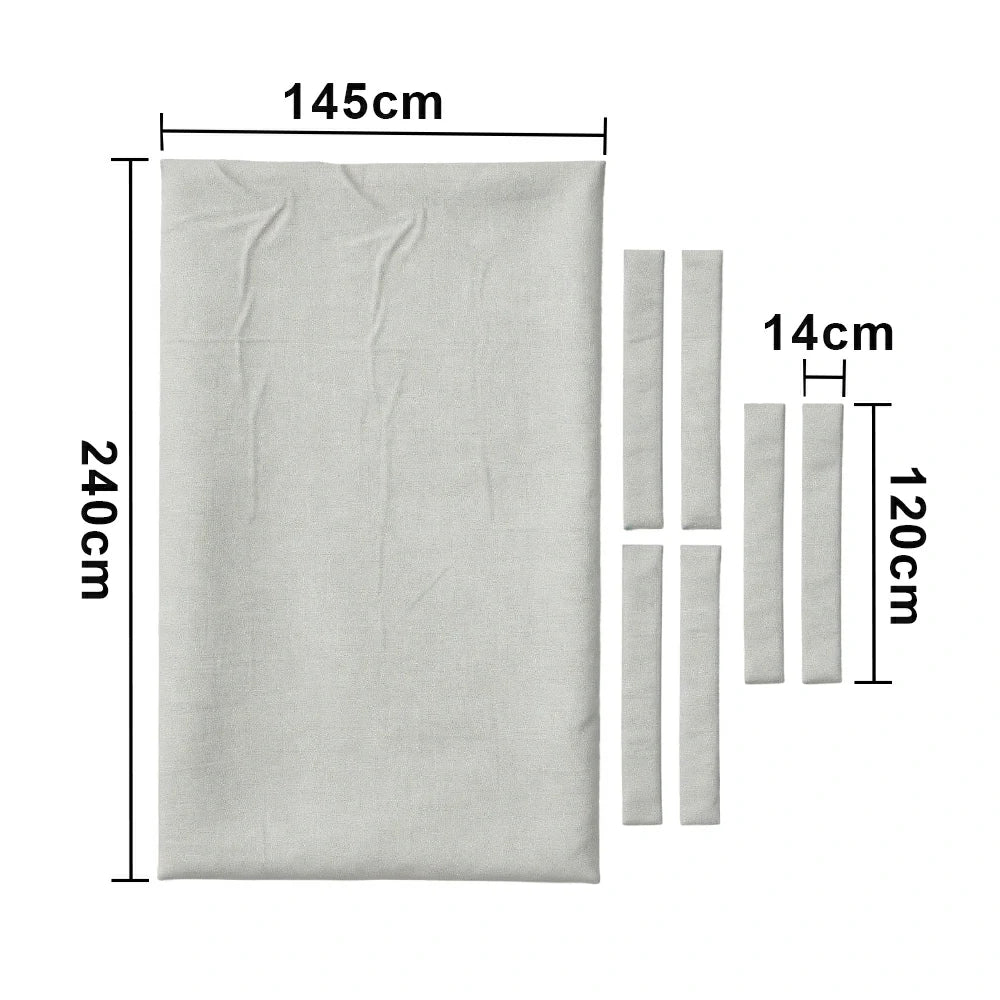 ARIX 7/8/9FT Billiard Table Cloth - High-Density Wool Blend, Anti-Pilling Durable Fabric for Smooth & Accurate Play - Silver Grey