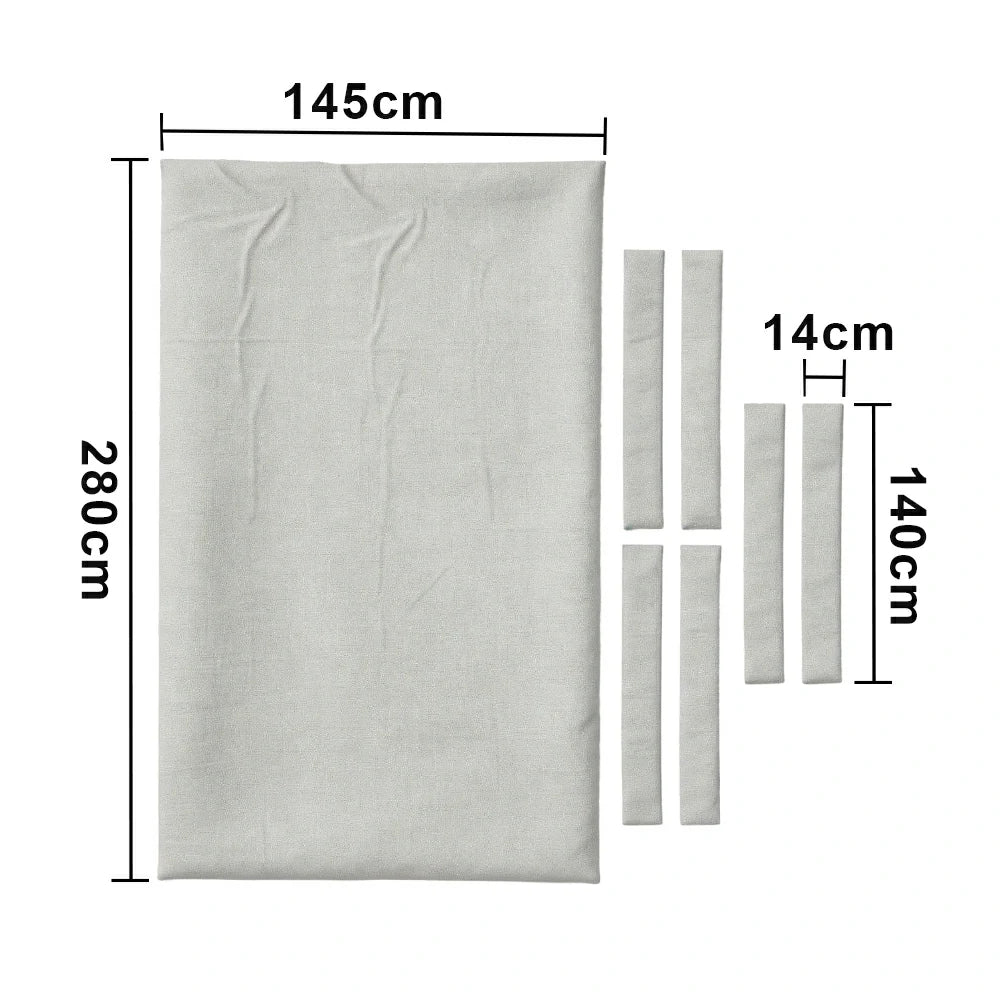 ARIX 7/8/9FT Billiard Table Cloth - High-Density Wool Blend, Anti-Pilling Durable Fabric for Smooth & Accurate Play - Silver Grey