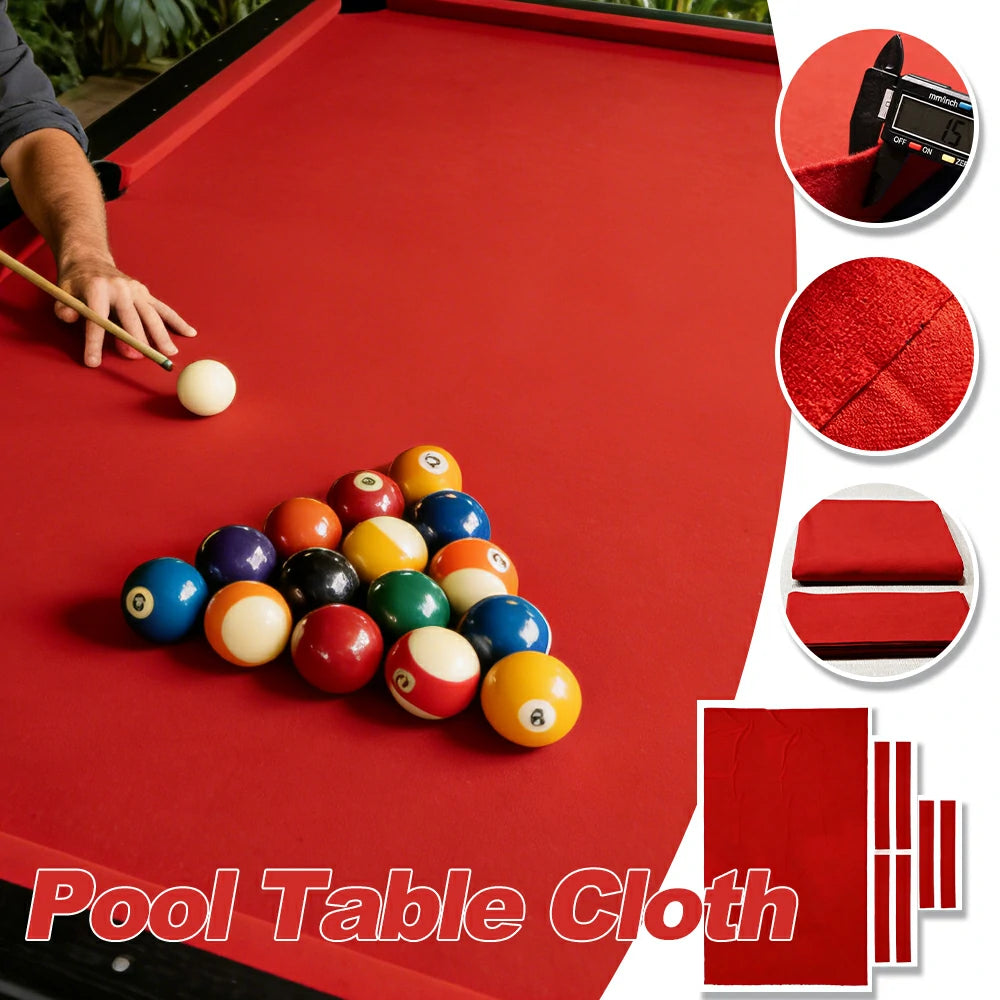 ARIX 7/8/9FT Billiard Table Cloth - High-Density Wool Blend, Anti-Pilling Durable Fabric for Smooth & Accurate Play - Sunset Coral