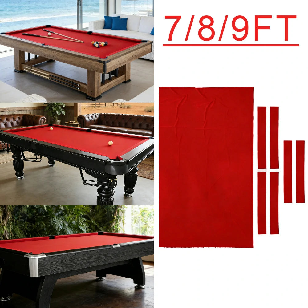 ARIX 7/8/9FT Billiard Table Cloth - High-Density Wool Blend, Anti-Pilling Durable Fabric for Smooth & Accurate Play - Sunset Coral