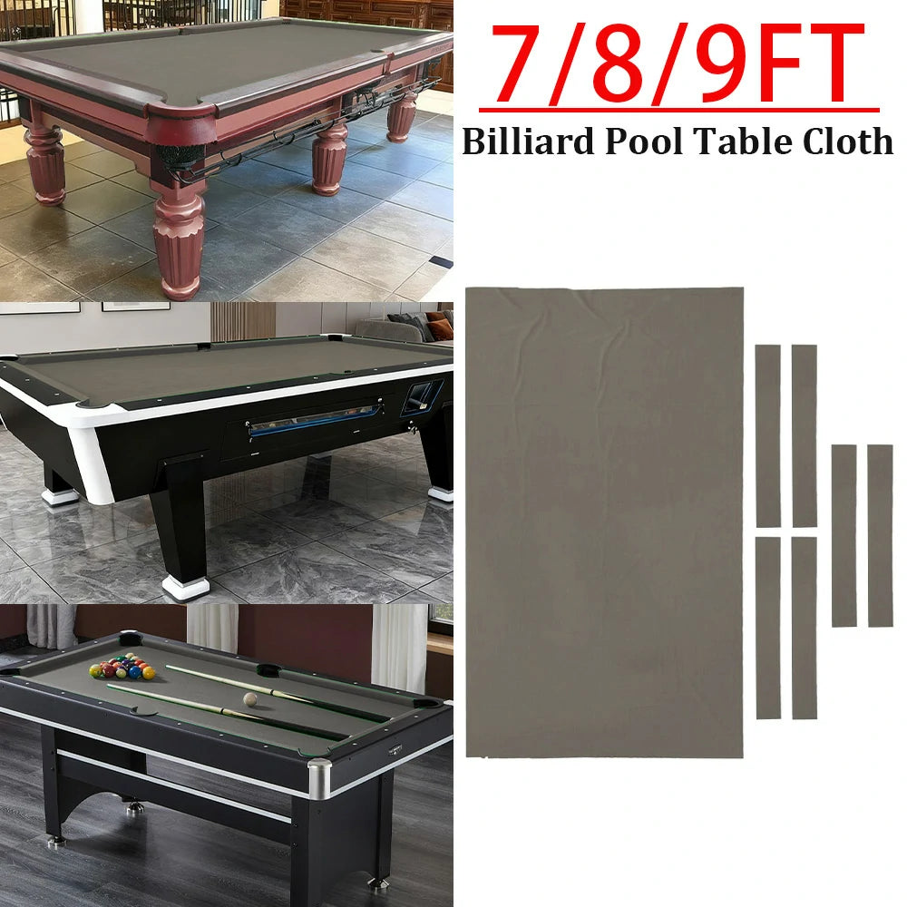 ARIX 7/8/9FT Billiard Table Cloth - High-Density Wool Blend, Anti-Pilling Durable Fabric for Smooth & Accurate Play - Taupe Grey
