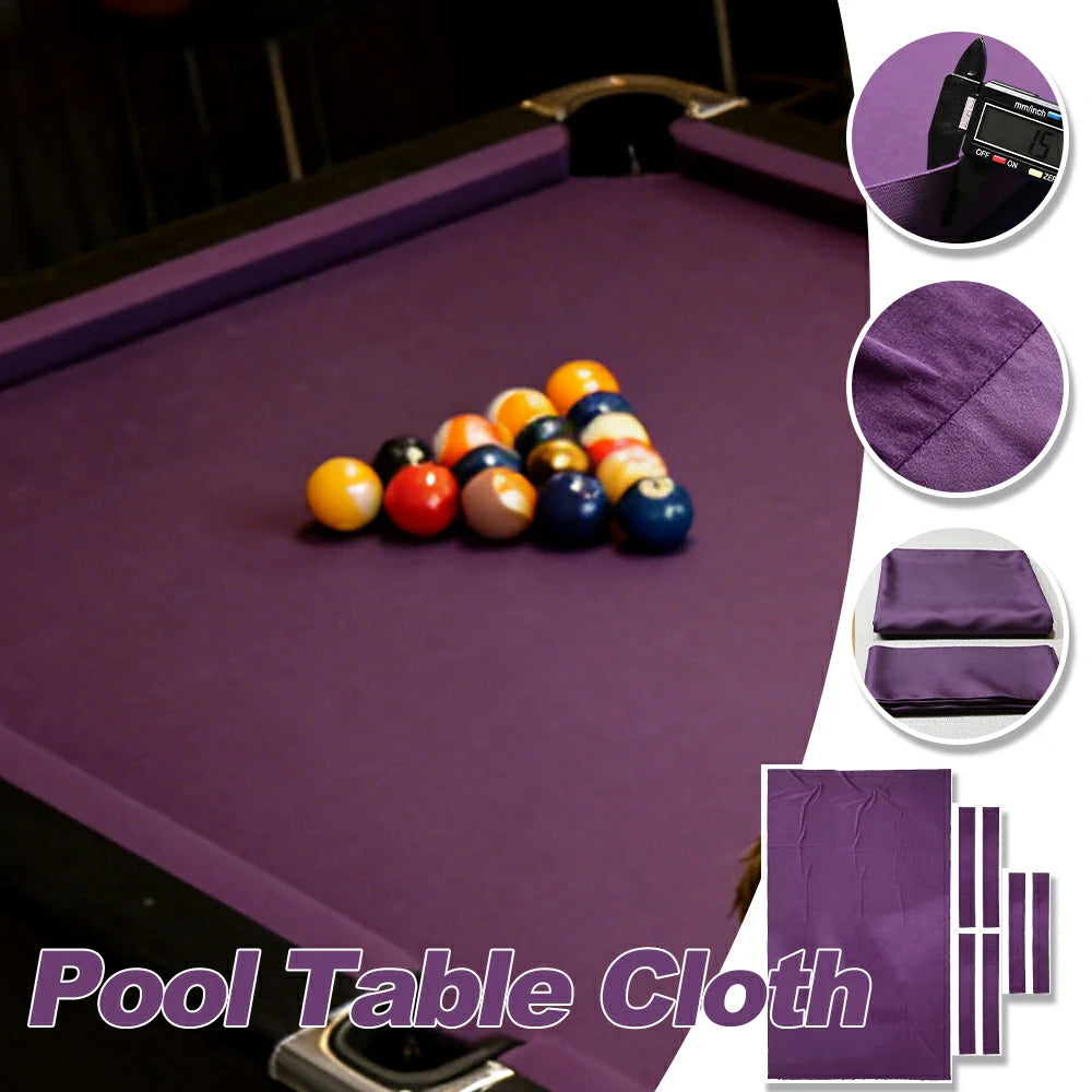 ARIX 7/8/9FT Billiard Table Cloth - High-Density Wool Blend, Anti-Pilling Durable Fabric for Smooth & Accurate Play - Violet Purple