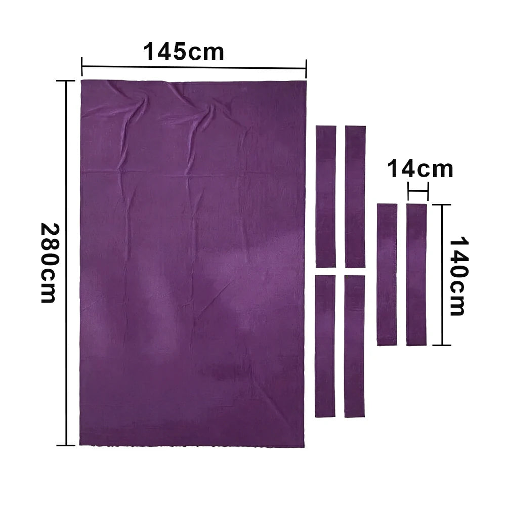 ARIX 7/8/9FT Billiard Table Cloth - High-Density Wool Blend, Anti-Pilling Durable Fabric for Smooth & Accurate Play - Violet Purple