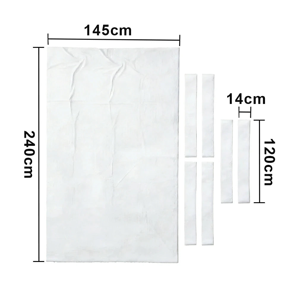 ARIX 7/8/9FT Billiard Table Cloth - High-Density Wool Blend, Anti-Pilling Durable Fabric for Smooth & Accurate Play - White