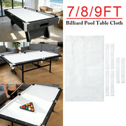 ARIX 7/8/9FT Billiard Table Cloth - High-Density Wool Blend, Anti-Pilling Durable Fabric for Smooth & Accurate Play - White