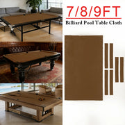 ARIX 7/8/9FT Billiard Table Cloth - High-Density Wool Blend, Anti-Pilling Durable Fabric for Smooth & Accurate Play - Walnut Brown