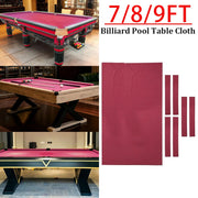 ARIX 7/8/9FT Billiard Table Cloth - High-Density Wool Blend, Anti-Pilling Durable Fabric for Smooth & Accurate Play - Wine
