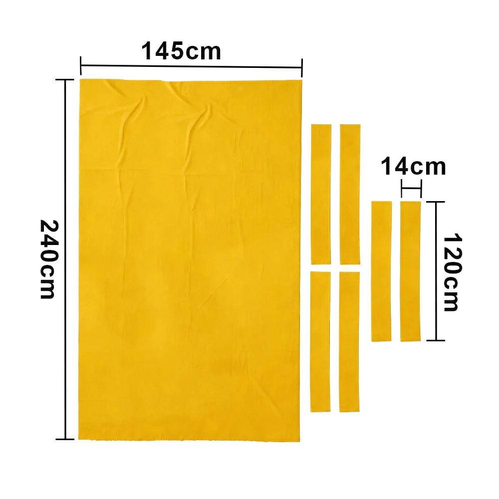 ARIX 7/8/9FT Billiard Table Cloth - High-Density Wool Blend, Anti-Pilling Durable Fabric for Smooth & Accurate Play - Yellow