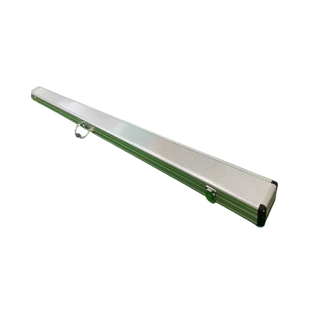 ARIX Cue Case 48", 3/4-Length Design, Holds 2 Cues, Aluminium Hard Shell with Foam Interior & Metal Clasps - Silver