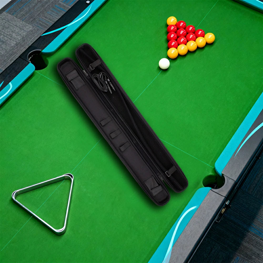 ARIX Dual Cue Case Set, Hard Protective Design with Soft Interior Padding & Full-Length Zippers – 2-Piece Cue Cases - Black