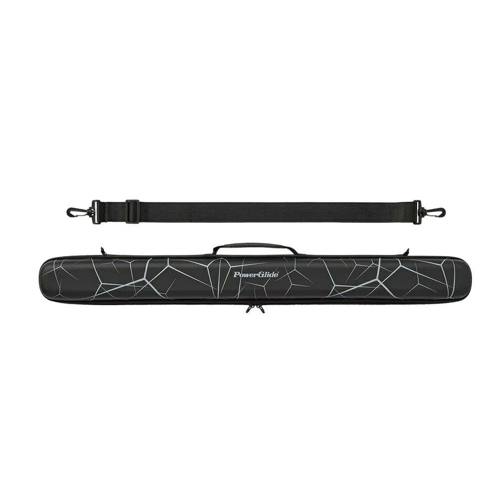ARIX Dual Cue Case Set, Hard Protective Design with Soft Interior Padding & Full-Length Zippers – 2-Piece Cue Cases - Black & White