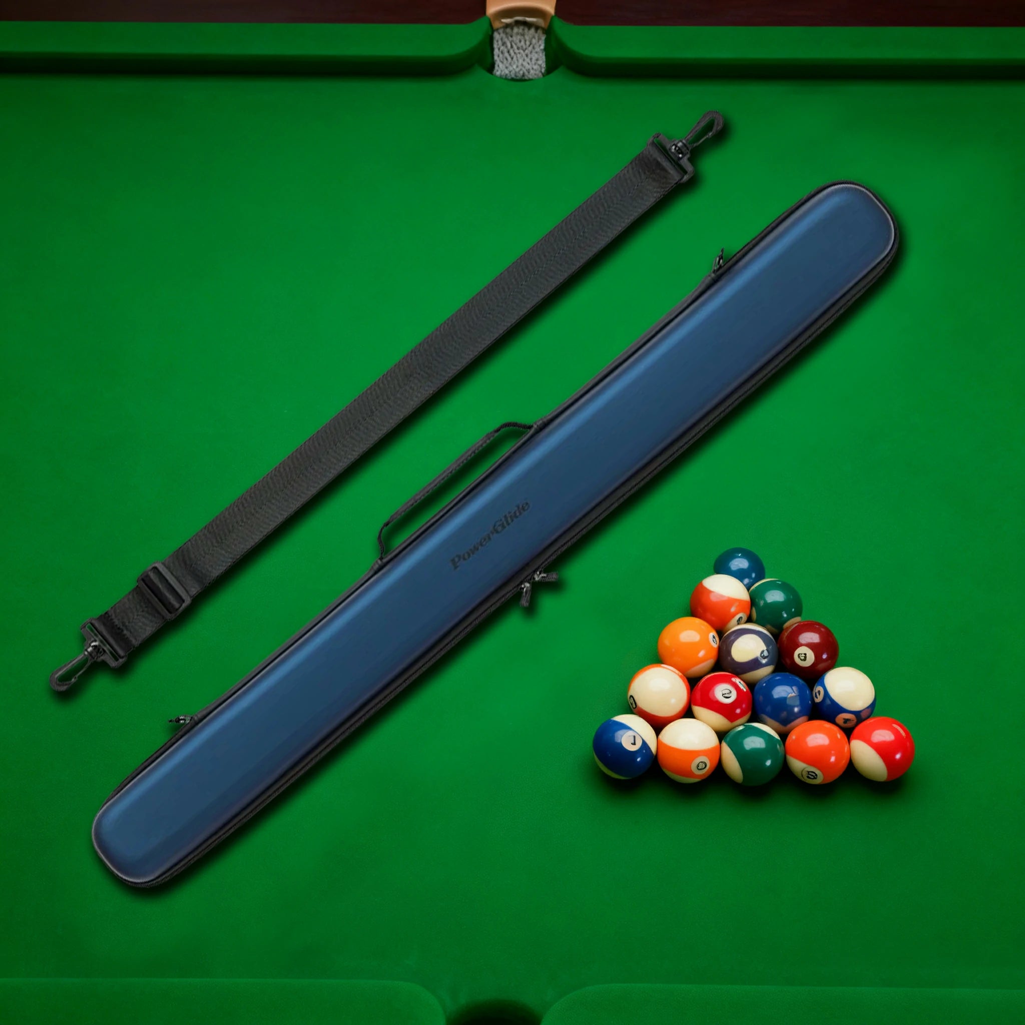 ARIX Dual Cue Case Set, Hard Protective Design with Soft Interior Padding & Full-Length Zippers – 2-Piece Cue Cases - Blue