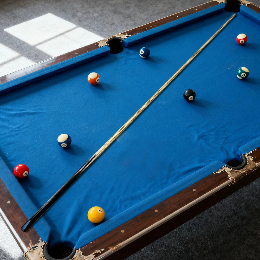 ARIX Billiard Cue 1/2 Split, Ash Shaft with Ebony Butt, 8.5mm Tip, Sword-Grain Design for Smooth Stroke and Precision - 145cm