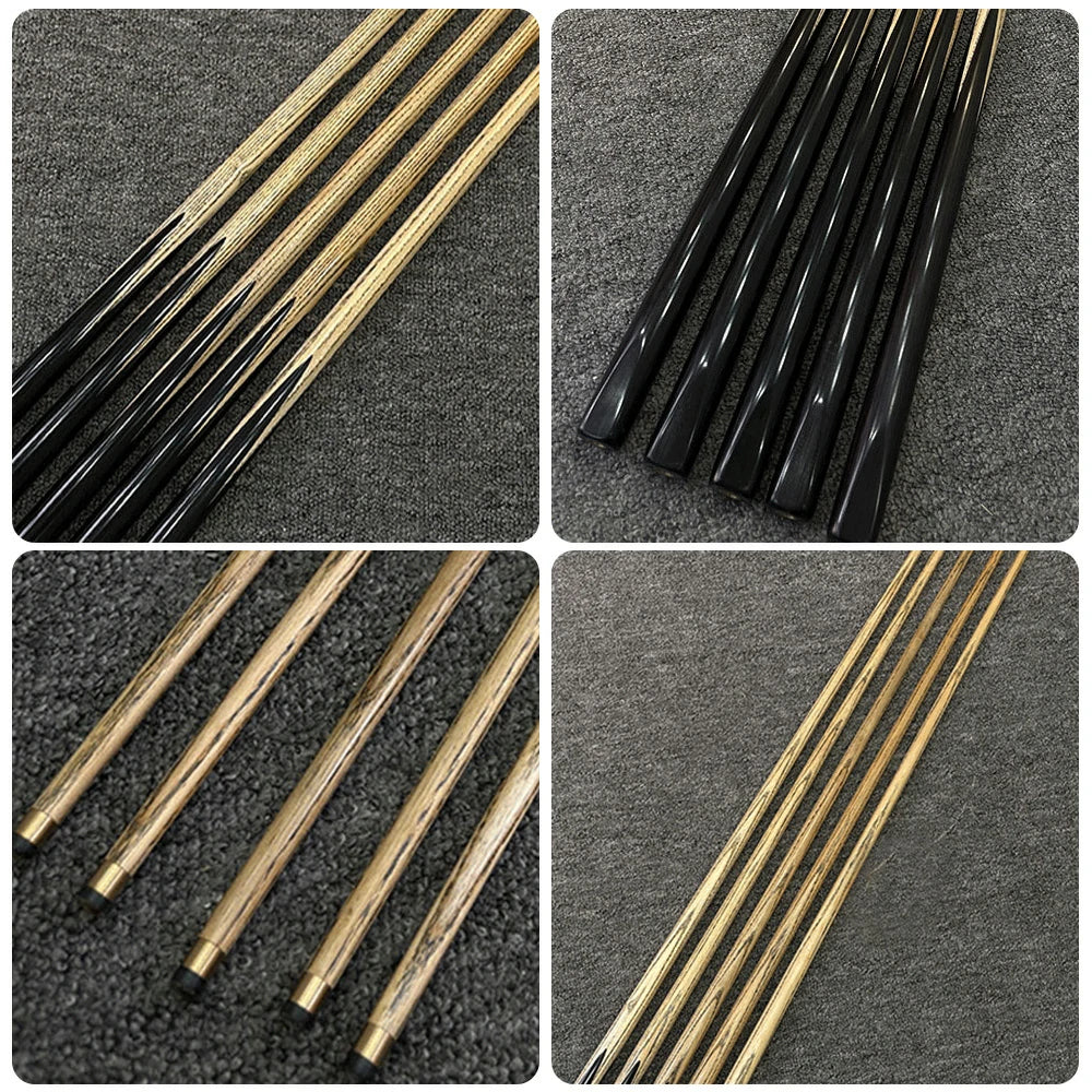 ARIX Billiard Cue 1/2 Split, Ash Shaft with Ebony Butt, 8.5mm Tip, Sword-Grain Design for Smooth Stroke and Precision - 145cm