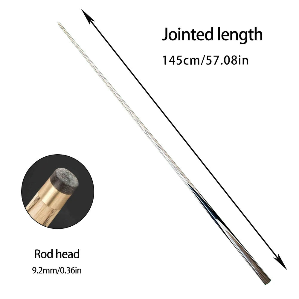 ARIX Billiard Cue 1/2 Split, Ash Shaft with Rosewood Butt, 9.2mm Tip, Sword-Grain Shaft for Smooth and Stable Play - 145cm