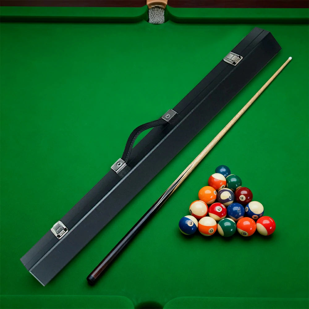 ARIX 32" Boxed Hard Cue Case Set, Rigid Shell with Soft Fabric Padding & Metal Clasps – 2-Piece Cue Protection Cases - Black