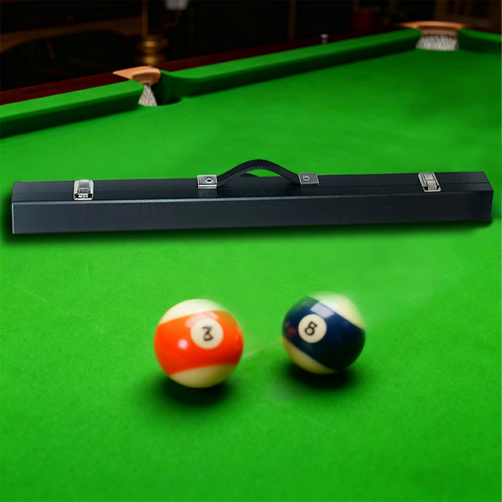 ARIX 32" Boxed Hard Cue Case Set, Rigid Shell with Soft Fabric Padding & Metal Clasps – 2-Piece Cue Protection Cases - Black