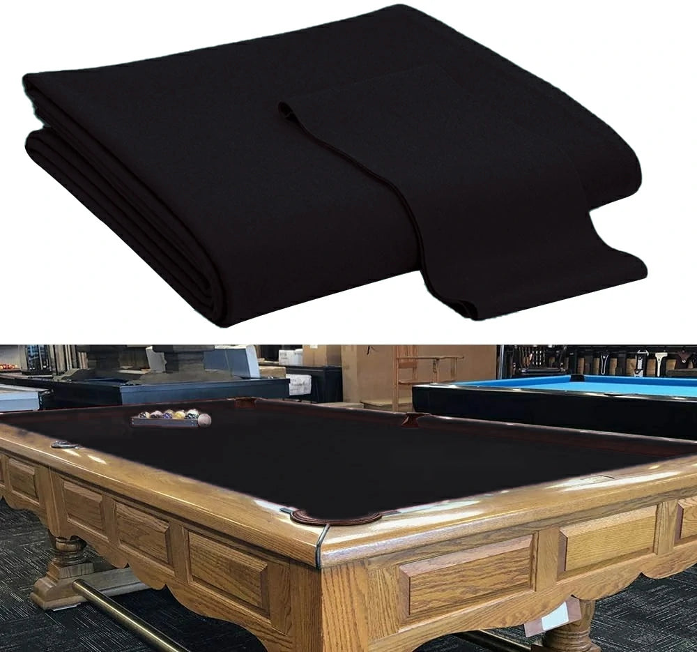 Hainsworth Smart Precut Cloth - 7/8/9/12FT Professional Speed & Control, 460gsm Directional Nap for Snooker & Pool Tables - Black