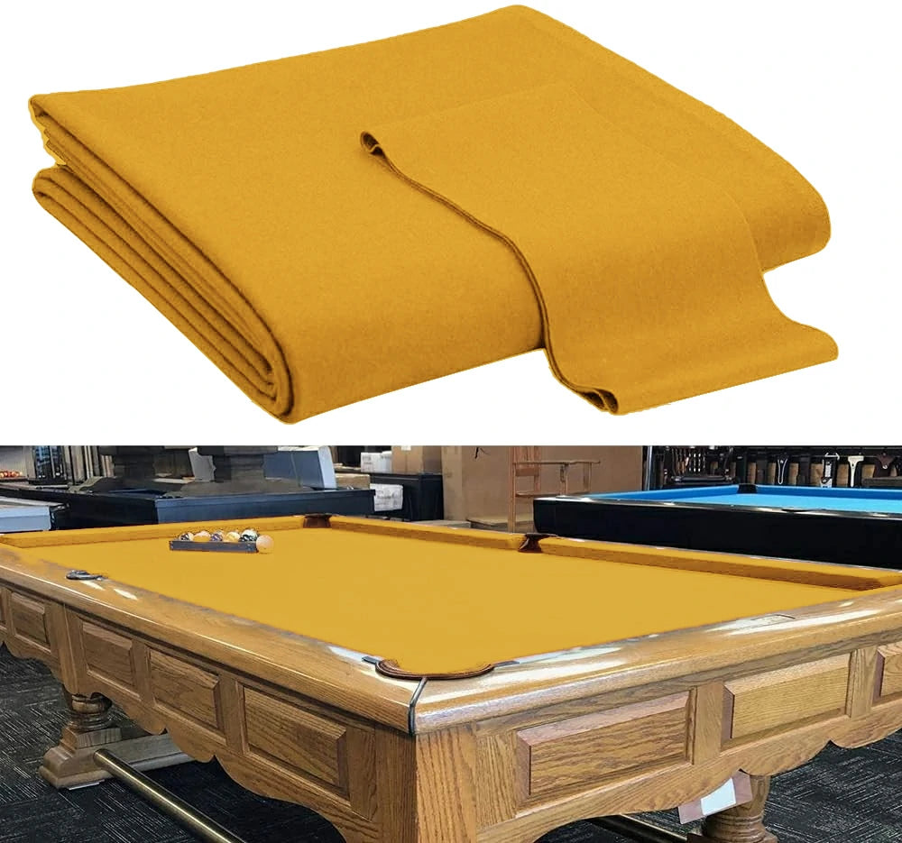 Hainsworth Smart Precut Cloth - 7/8/9FT Professional Speed & Control, 460gsm Directional Nap for Snooker & Pool Tables - Gold